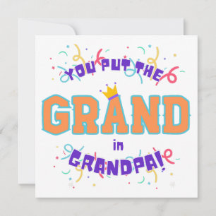Carte Grand à Grand-père