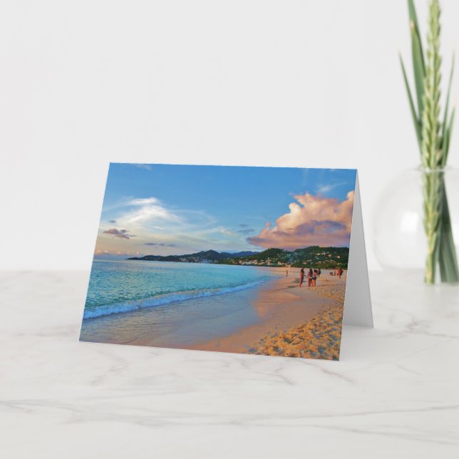Carte Grand Anse Beach Grenade (Devant)