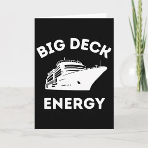 Carte Grand Bateau de Croisière de Vacances Énergie Rétr