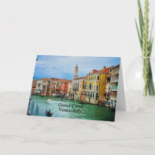 Carte Grand Canal, Venise, Italie