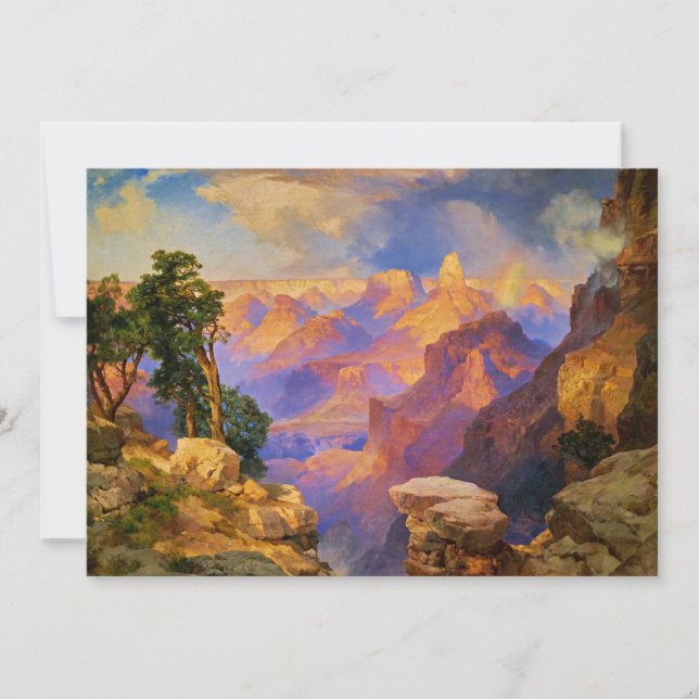 Carte Grand Canyon avec arc-en-ciel (Devant)