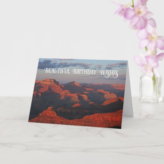 Carte Grand Canyon Beau Paysage Naturel Anniversaire (Orchidée)