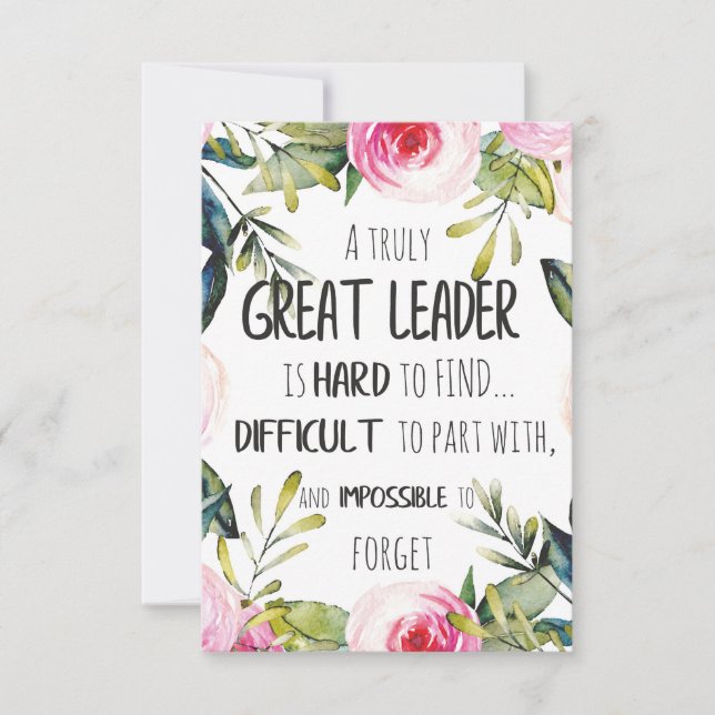 Carte Grand chef Cadeau grand leader liberté buts puissa (Devant)
