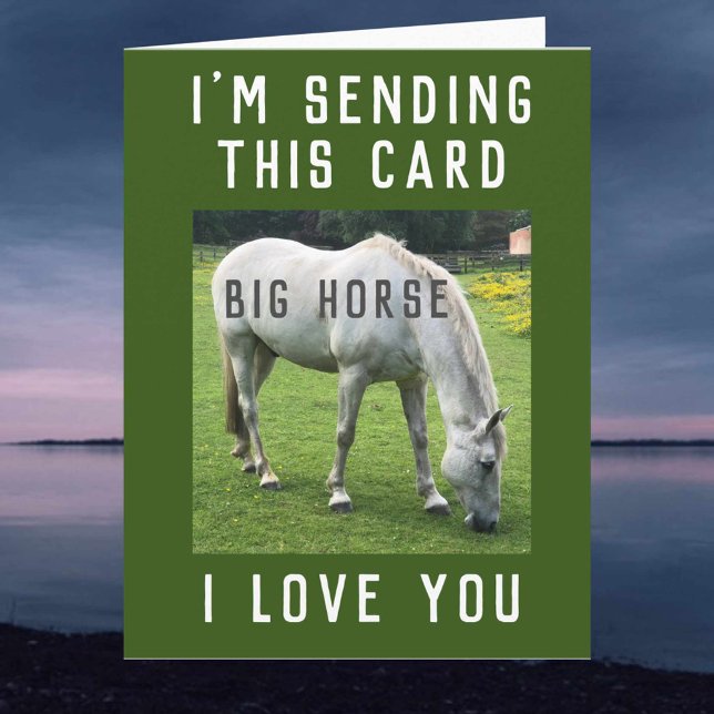 Carte Grand Cheval Je T'Aime (Créateur téléchargé)