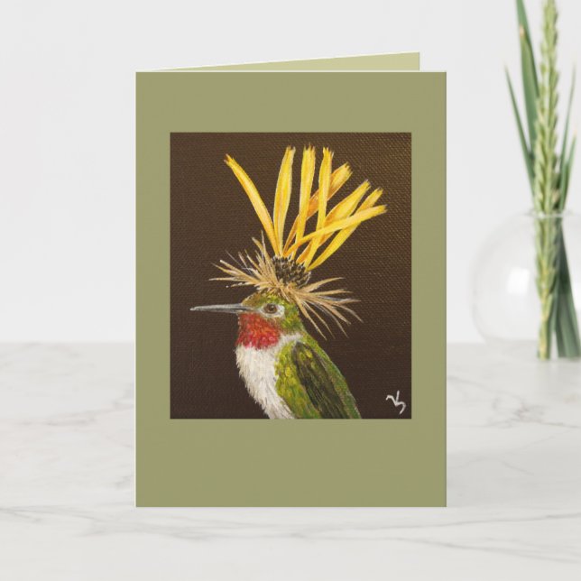 Carte grand colibri (Devant)