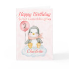Grand-fille Penguin Joyeux 2e anniversaire