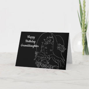 CARTE "GRAND-FILLE SPÉCIALE" À VOTRE ANNIVERSAIRE