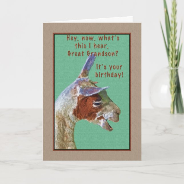 Carte Grand-fils, Anniversaire, Laugha Card (Devant)