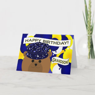 Carte Grand-fils - Joyeux anniversaire Marine en service