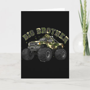 Carte Grand frère bébé frère garçon maternité camion gar