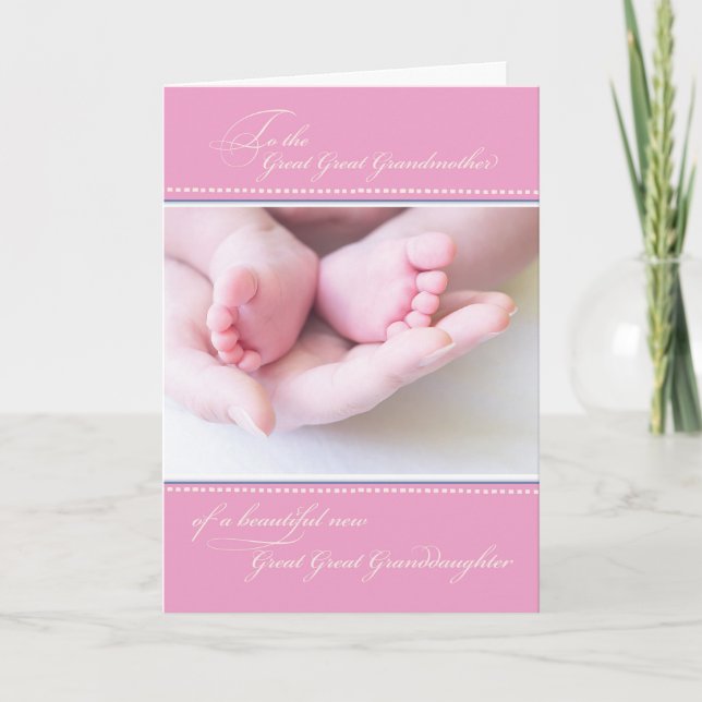 Carte Grand Grand-parents, Pink Félicitations (Devant)