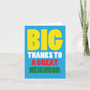 Carte Grand Merci voisin
