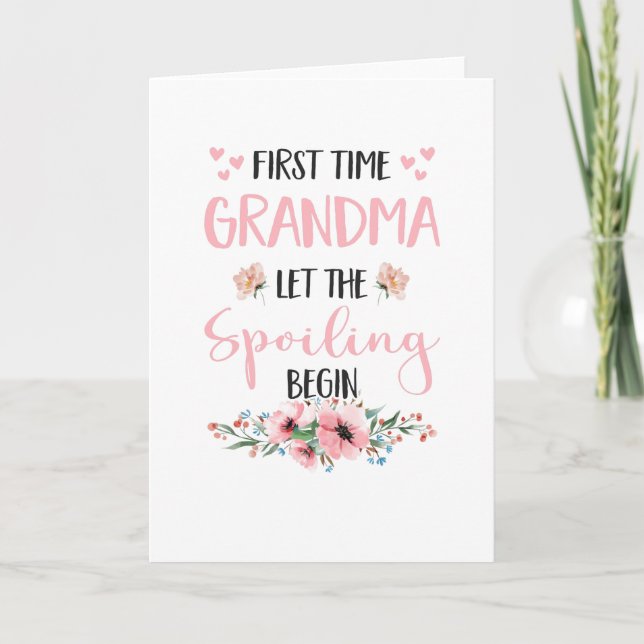 Carte Grand-mère attenante Fleurs Omi Grand-parents (Devant)