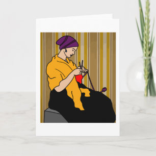 Carte Grand-Mère Au Crochet Du Hobby Du Tricot