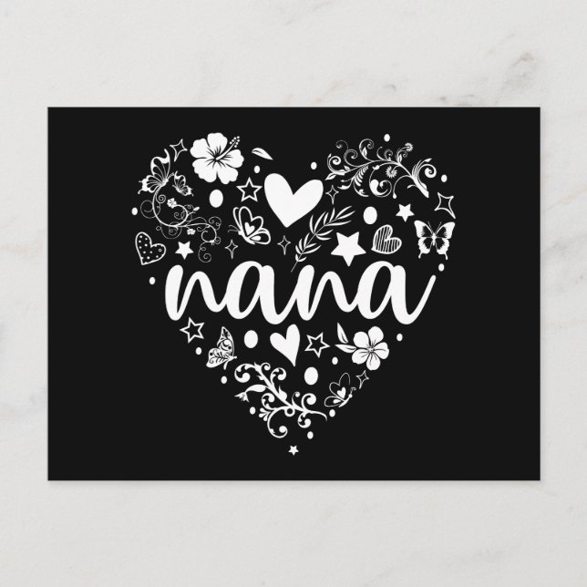 Carte grand-mère, Carte mignonne Nana, Fête des mè (Devant)