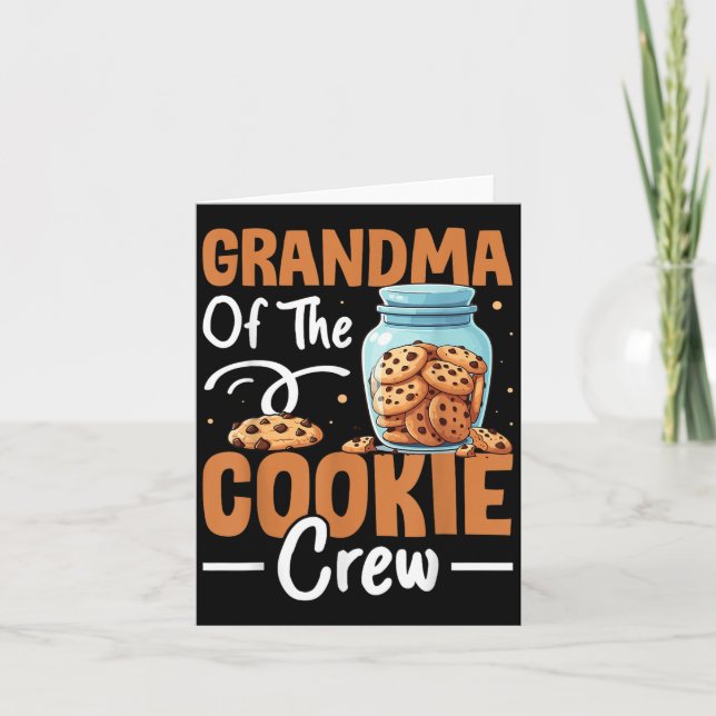 Carte Grand-mère de l'équipe de biscuits  (Devant)