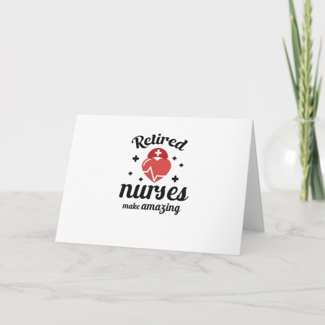 Carte Grand-mère de retraite grand cadeau Infirmière ret (Devant)