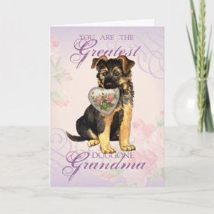 Carte Grand-mère du coeur de GSD