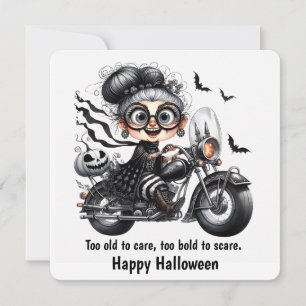 Carte Grand-mère du coureur fantôme - Halloween sur la r