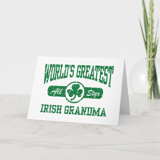 Carte Grand-mère irlandais (Devant)