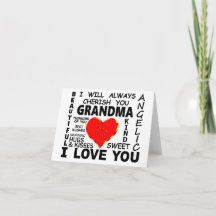 Grand-mère, je t'aime