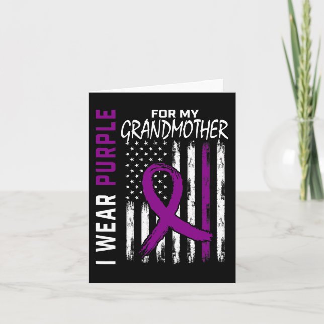 Carte Grand-mère pourpre Grand-mère Grand-mère Pancréati (Devant)