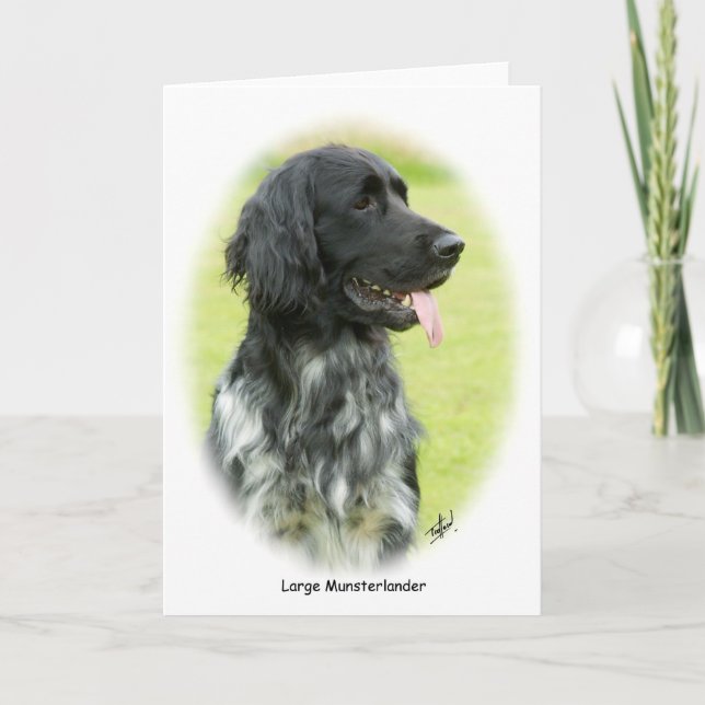 Carte Grand Munsterlander 9W020D-065 ovale (Devant)