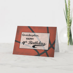 Carte Grand-neveu 9e Anniversaire Basket-ball Grande Dét