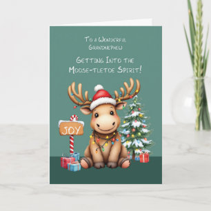Carte Grand neveu adorable Amusable Moose Noël