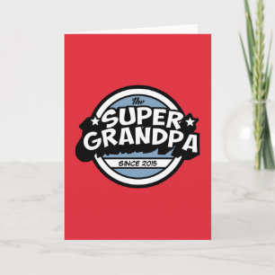 Carte Grand-papa superbe rouge intelligent