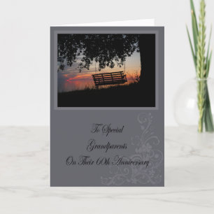Carte grand-parents 60e anniversaire