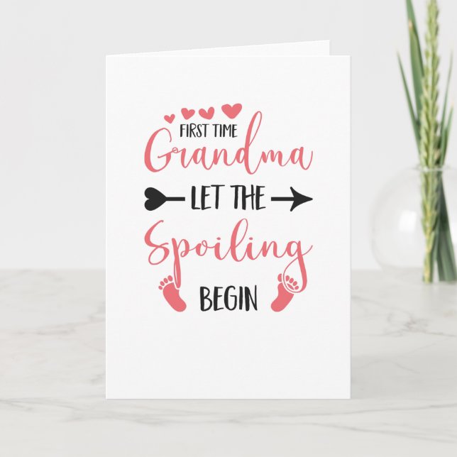 Carte Grand-parents attendus Grand-mère Omi Arrow Grand- (Devant)