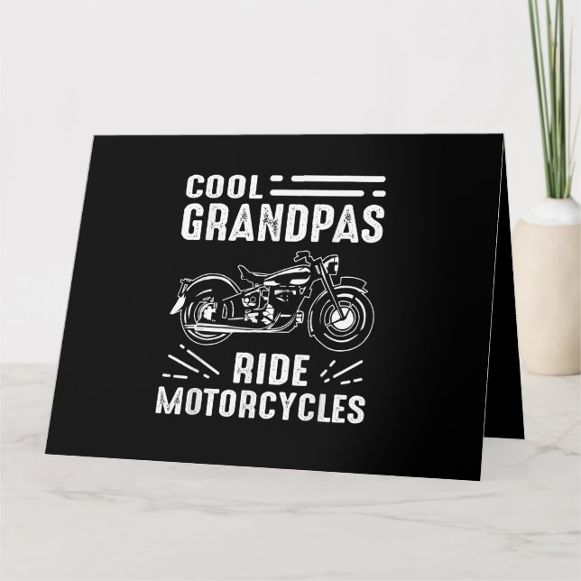 Carte Grand Père Biker (Devant)