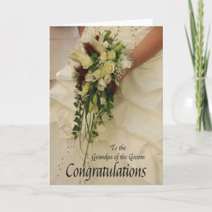 Carte Grand-père du marié Félicitations mariages