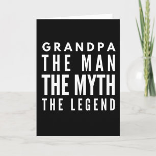 Carte Grand-père L'Homme Le Mythe La Légende