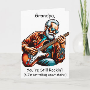 Carte Grand-père, tu es toujours rockin"   Humour d'anni