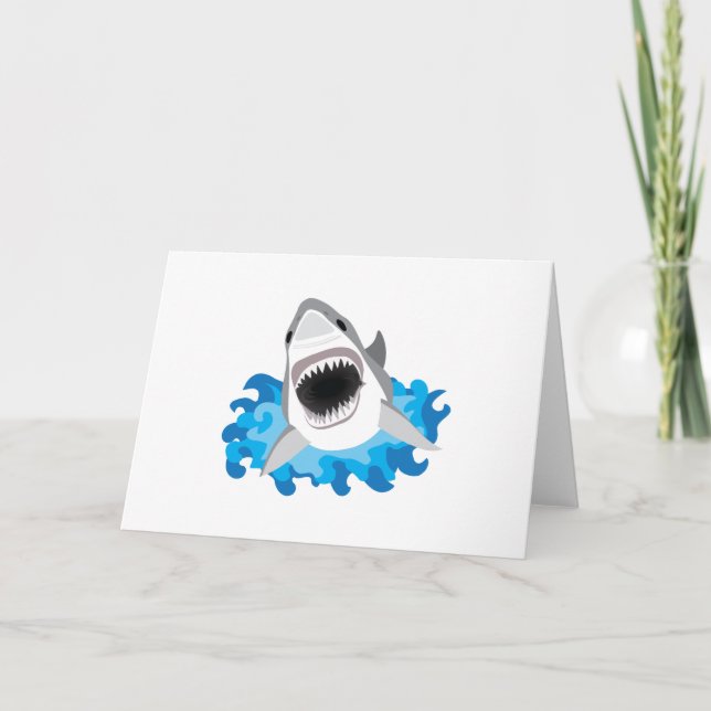 Carte Grande attaque de requin blanc (Devant)