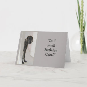 Carte Grande Dane Dog Humor Mère en Droit Gâteau d'anniv