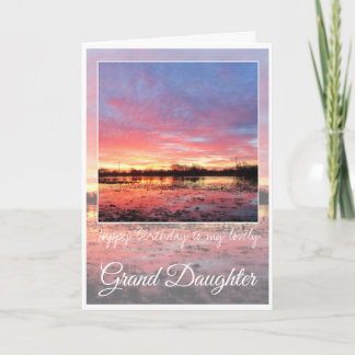 Carte Grande Fille D'Anniversaire, Étonnant lever De Sol