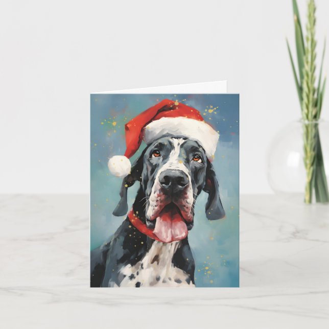 Carte Grande peinture de Noël Dane (Devant)