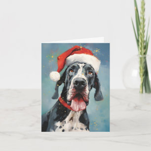 Carte Grande peinture de Noël Dane