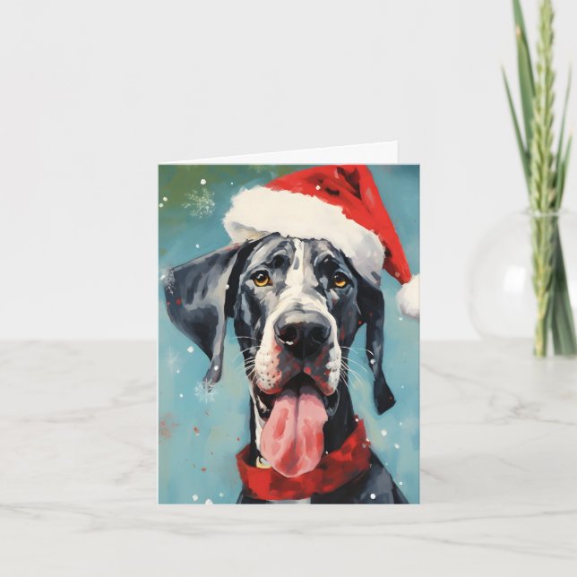 Carte Grande peinture de Noël Dane (Devant)