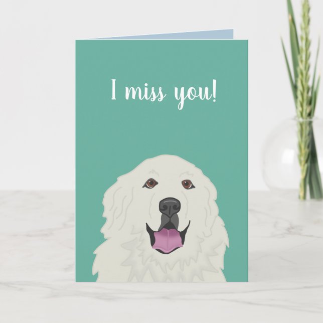 Carte Grande Pyrénées personnalisables (Devant)