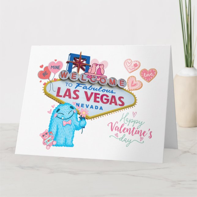 Carte grande Saint-Valentin de Las Vegas (Devant)