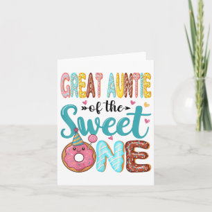 Carte Grande Tante De La Douce Un 1Er Anniversaire Fille
