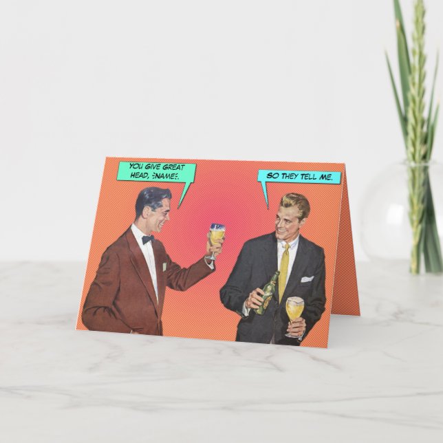 Carte Grande tête [carte de voeux faite sur commande] (Devant)