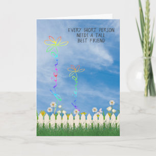 Carte grandes et courtes Meilleures marguerites amies