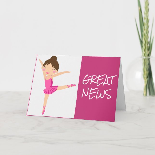CARTE ***GRANDES NOUVELLES*** FÉLICITATIONS (Devant)