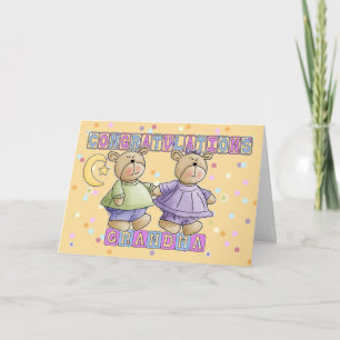 Carte Grandma To New Baby Twins Congratulations