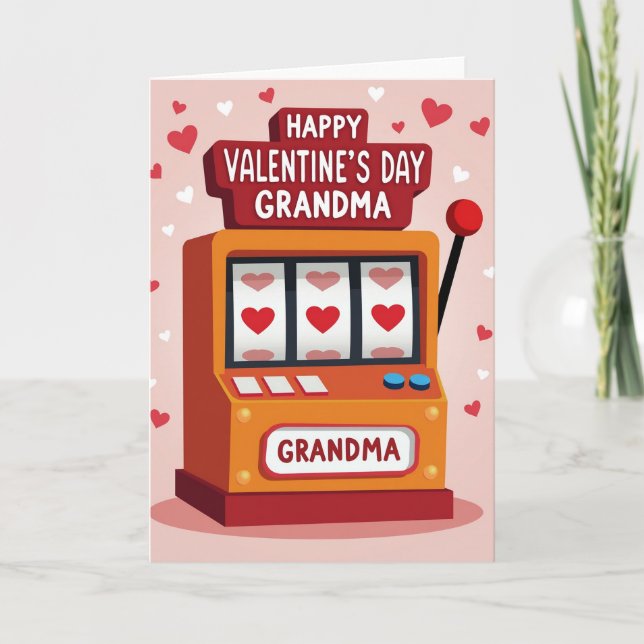 Carte Grandma Valentines Day Jackpot Card (Devant)